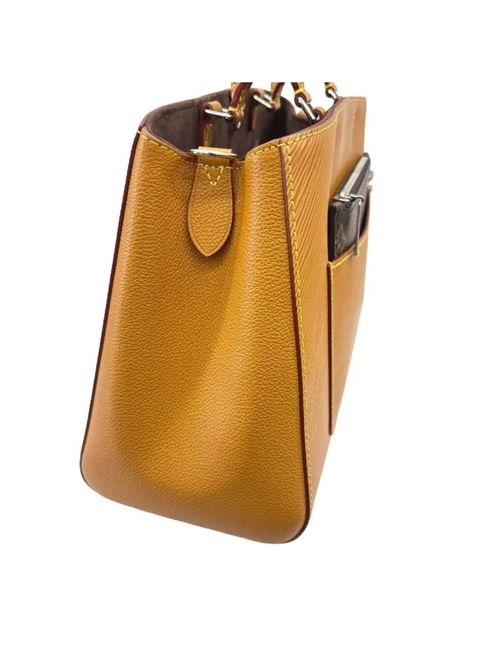 Louis Vuitton Handbag Monogram Epi 2-Way Marelle Tote Brown Gold